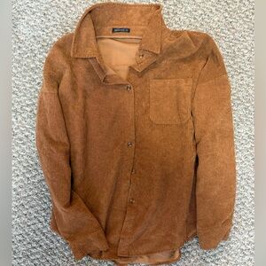 Size small corduroy shacket